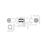 EVVA MCS - Khóa Tủ Cam Lock Ø19mm - EVCLMCS-MB19 
