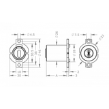  EVVA 4KS -  Round Cylinder Ø26mm Fichet® - EVAI4KS-MR26F 