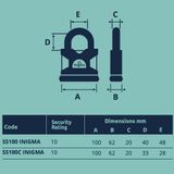  Ổ khóa thông minh càng khóa 20mm Inigma Squire - SS100-Inigma 