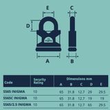  Ổ khóa thông minh càng khóa 12.7mm Inigma Squire - SS65-Inigma 