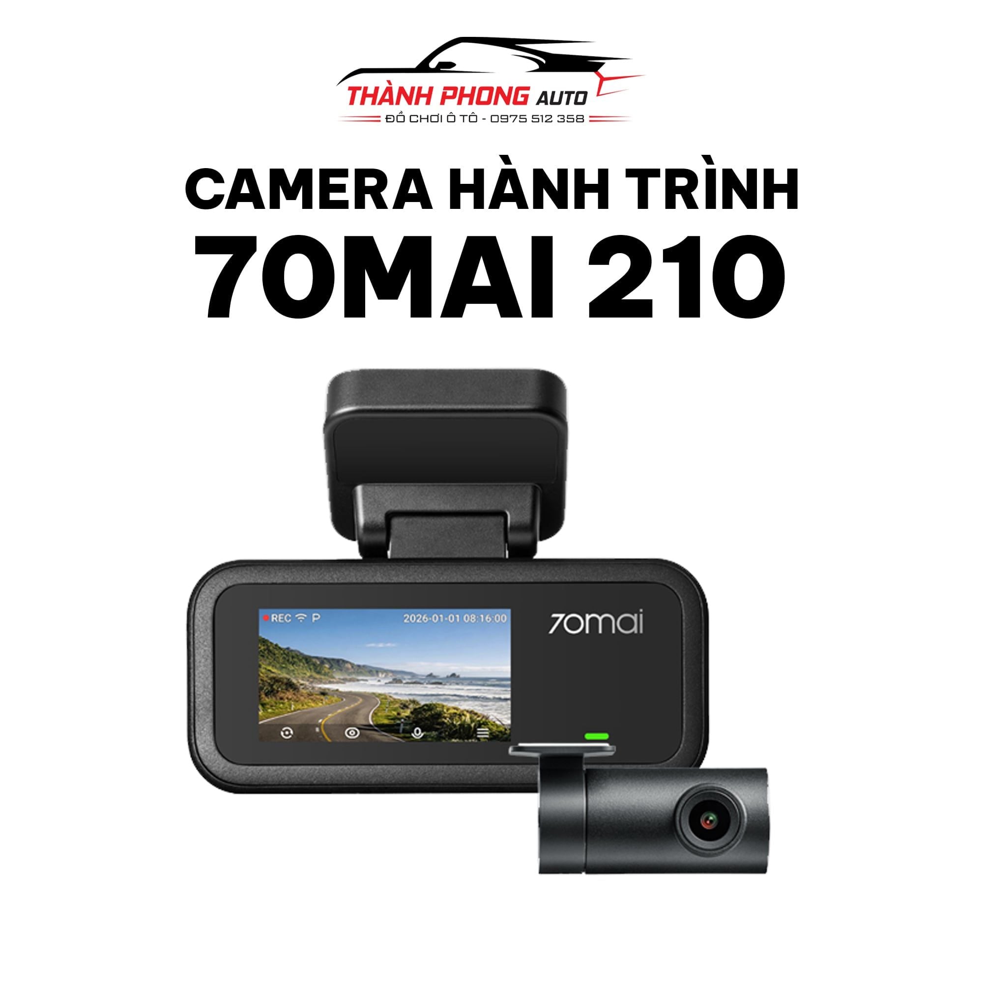  Camera Hành Trình Ô Tô 70Mai A210 