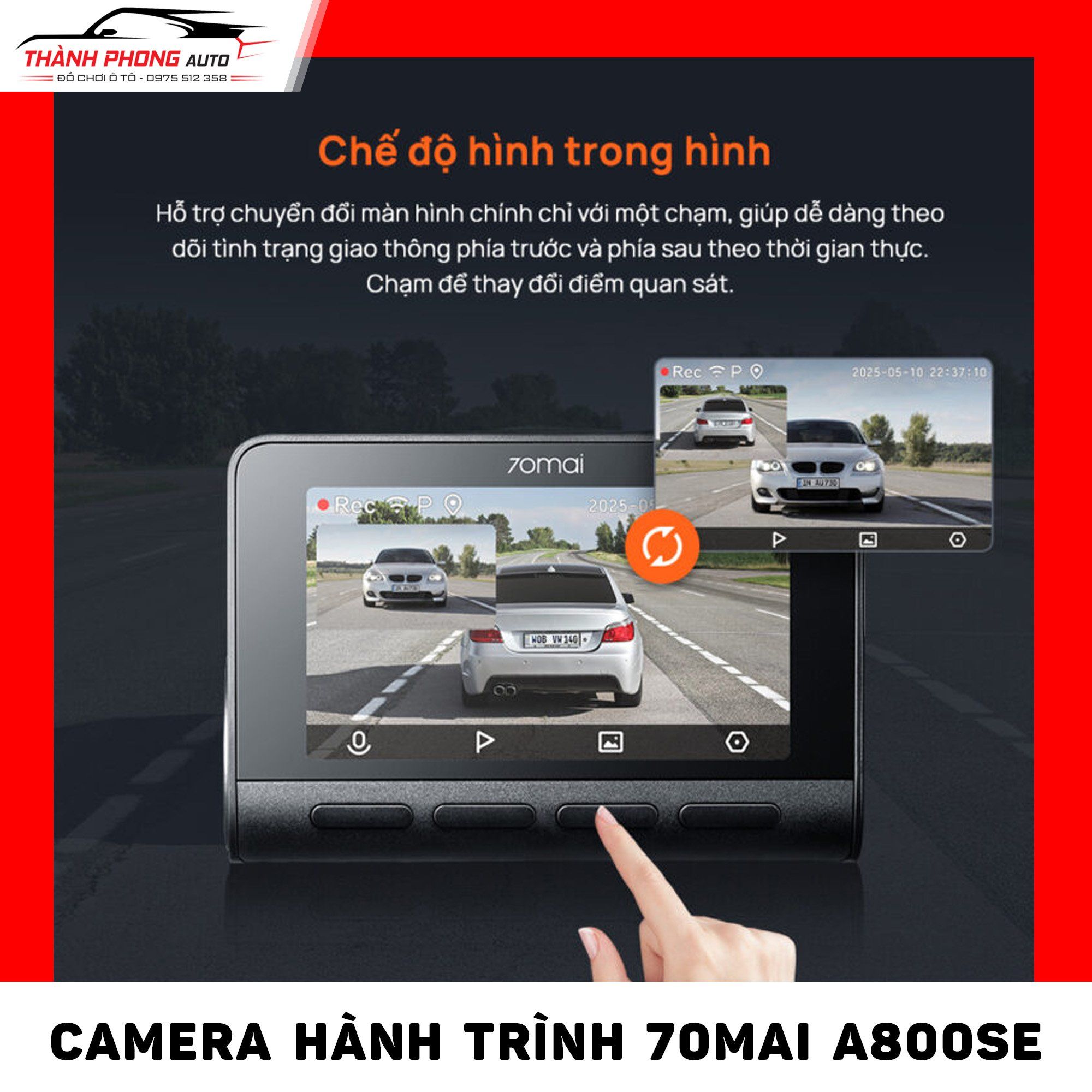  Camera Hành Trình 70Mai A800SE 