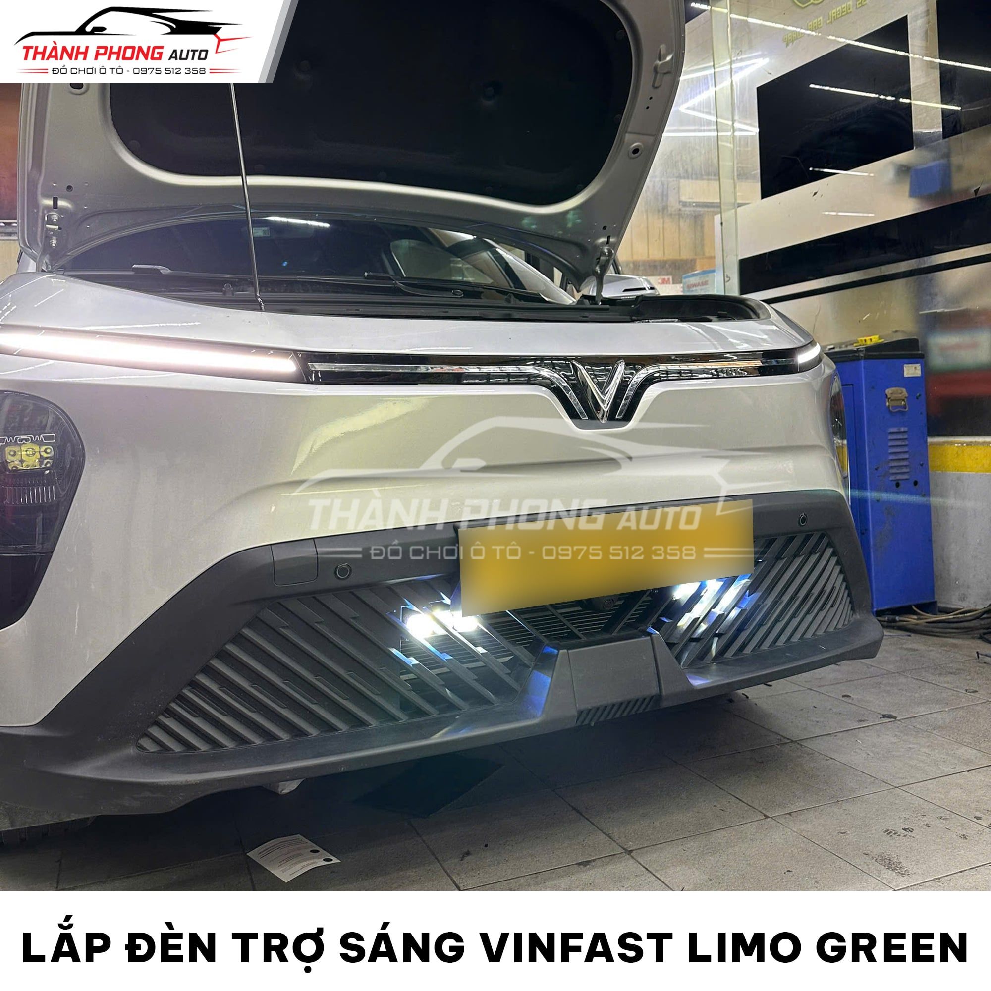  Lắp Đèn Trợ Sáng Cho Xe VinFast Limo Green 