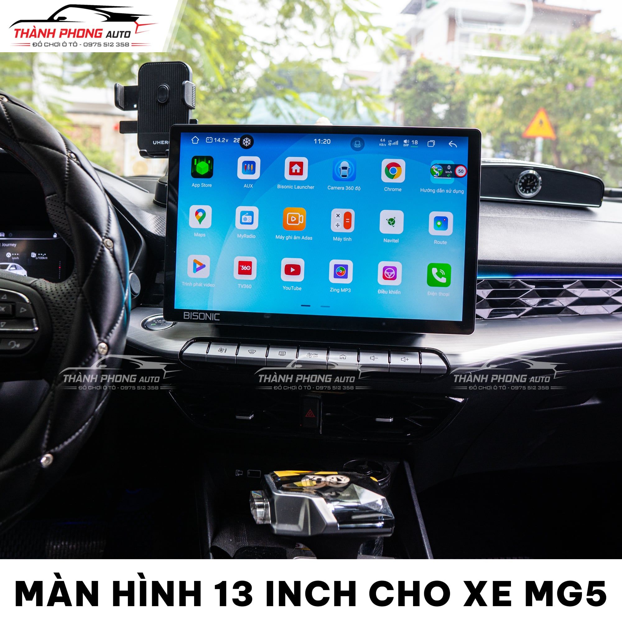  Lắp Màn Hình Android 13 Inch Cho MG5 Lux 