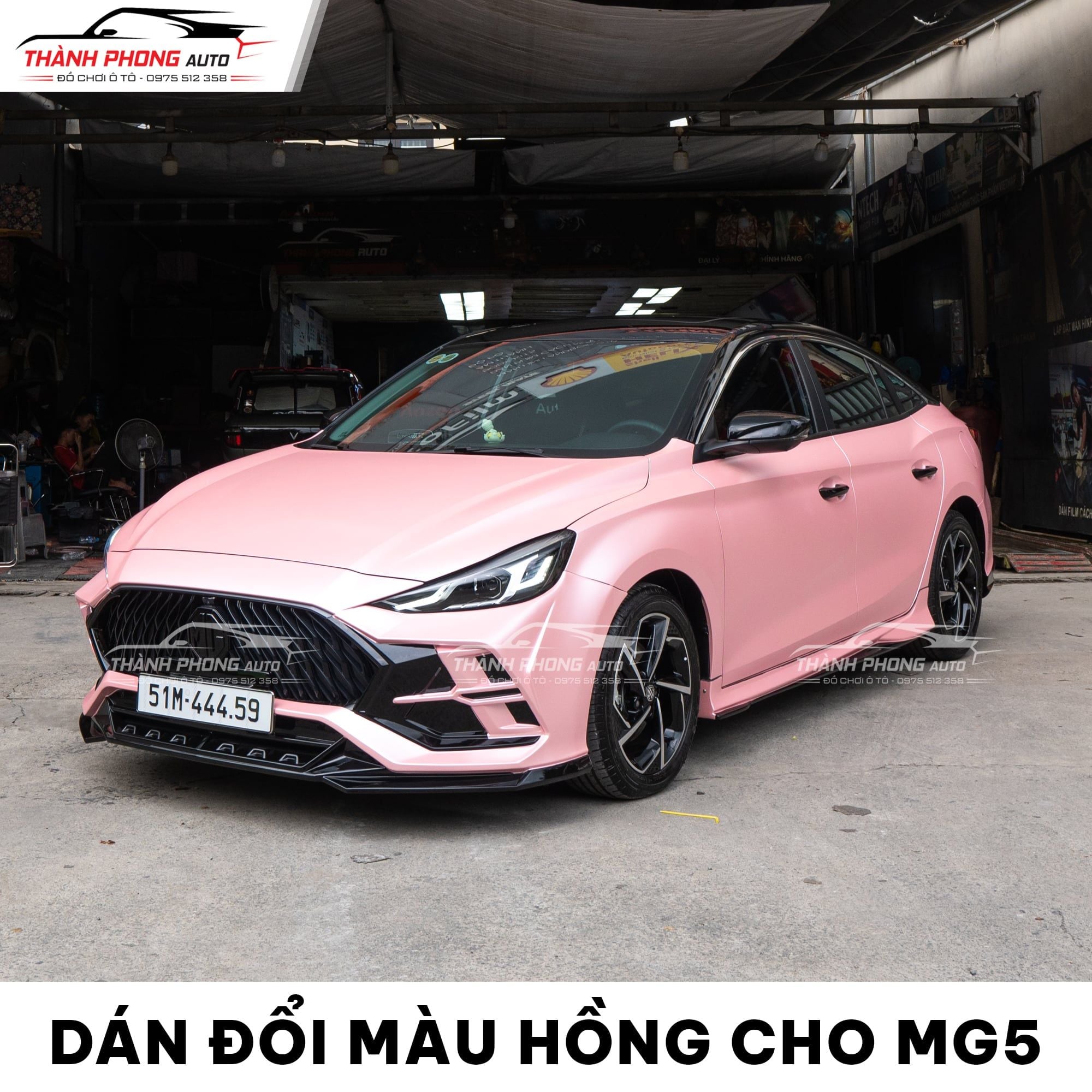  MG5 Dán Đổi Màu Hồng 