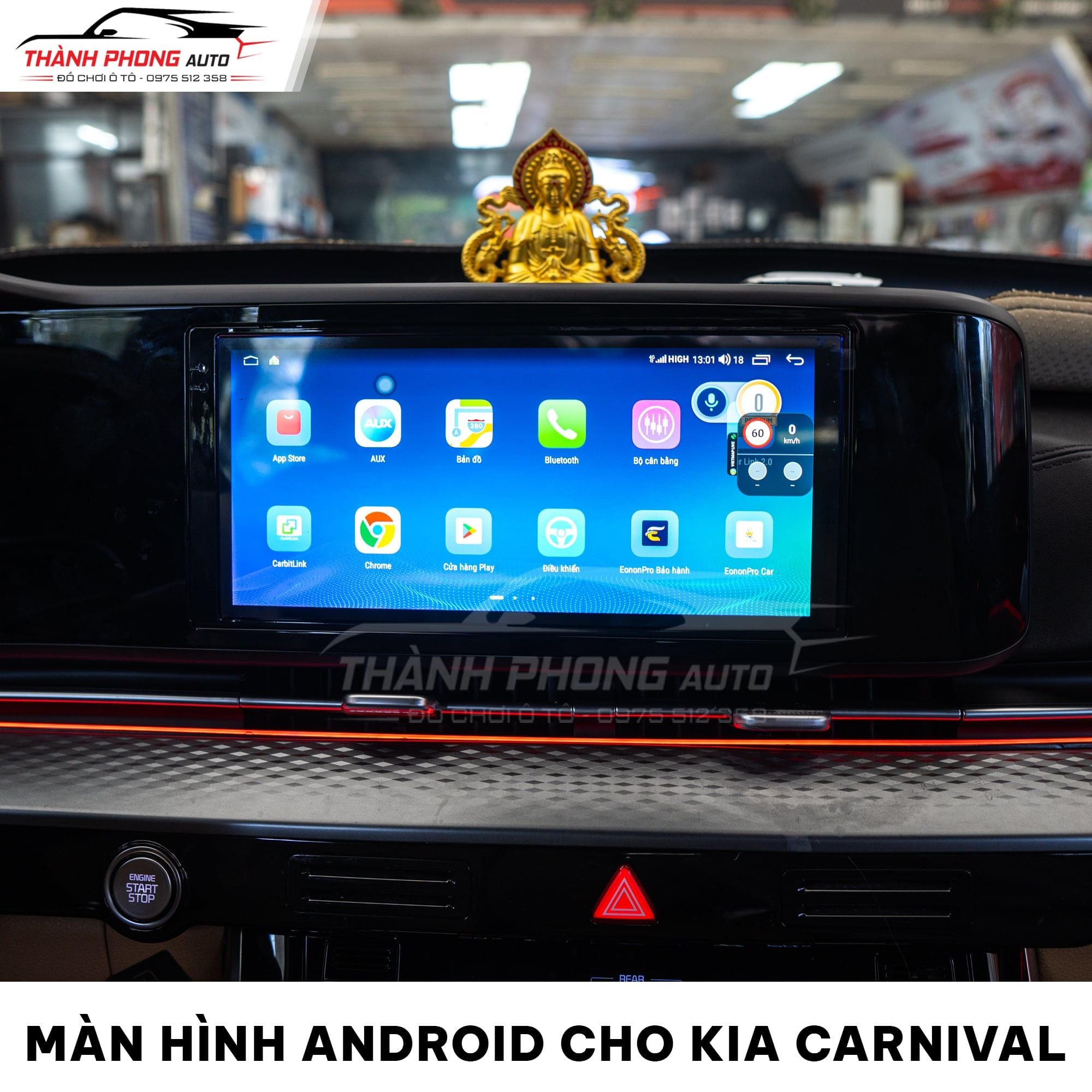  Kia Carnival Lắp Màn Hình Android Thông Minh 