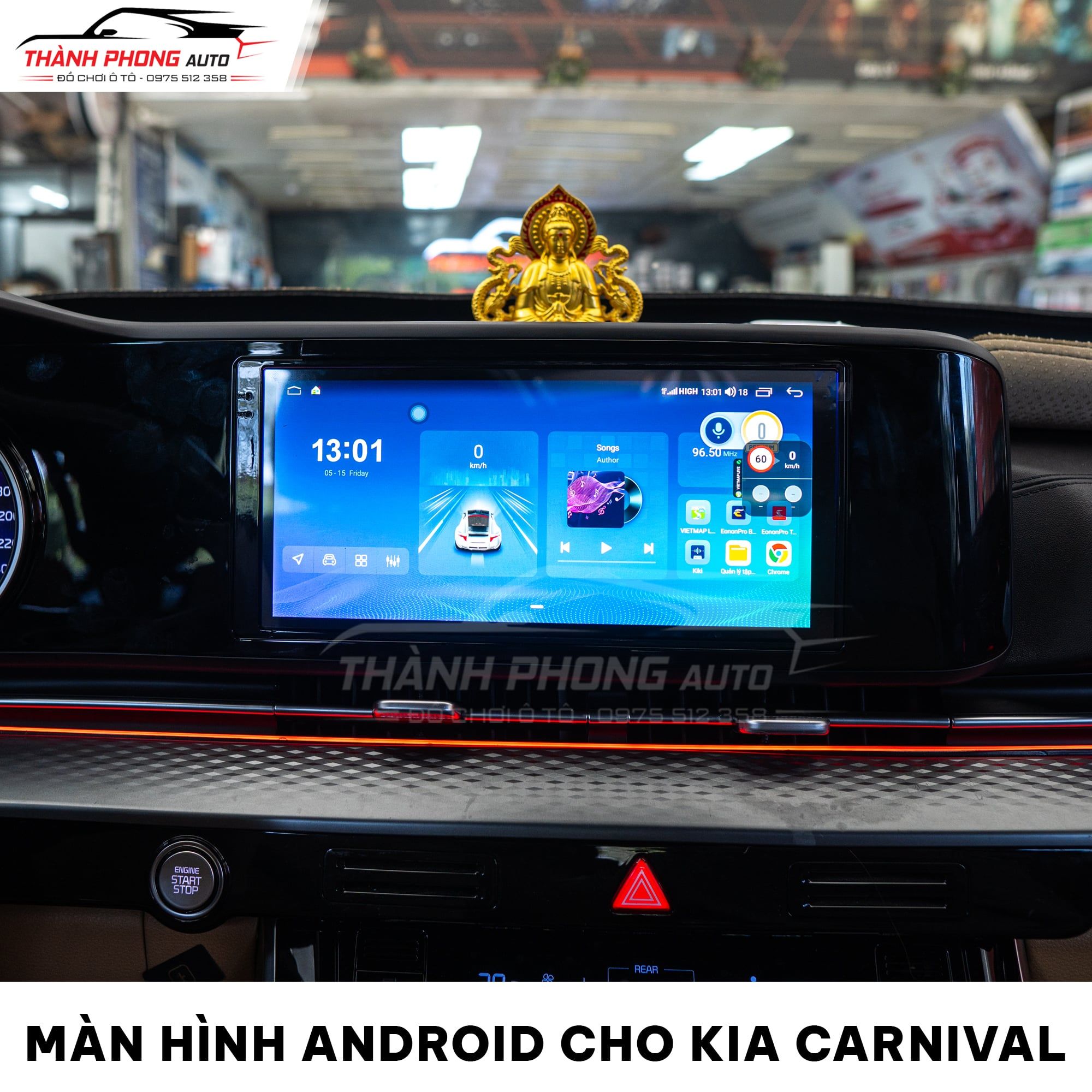  Kia Carnival Lắp Màn Hình Android Thông Minh 