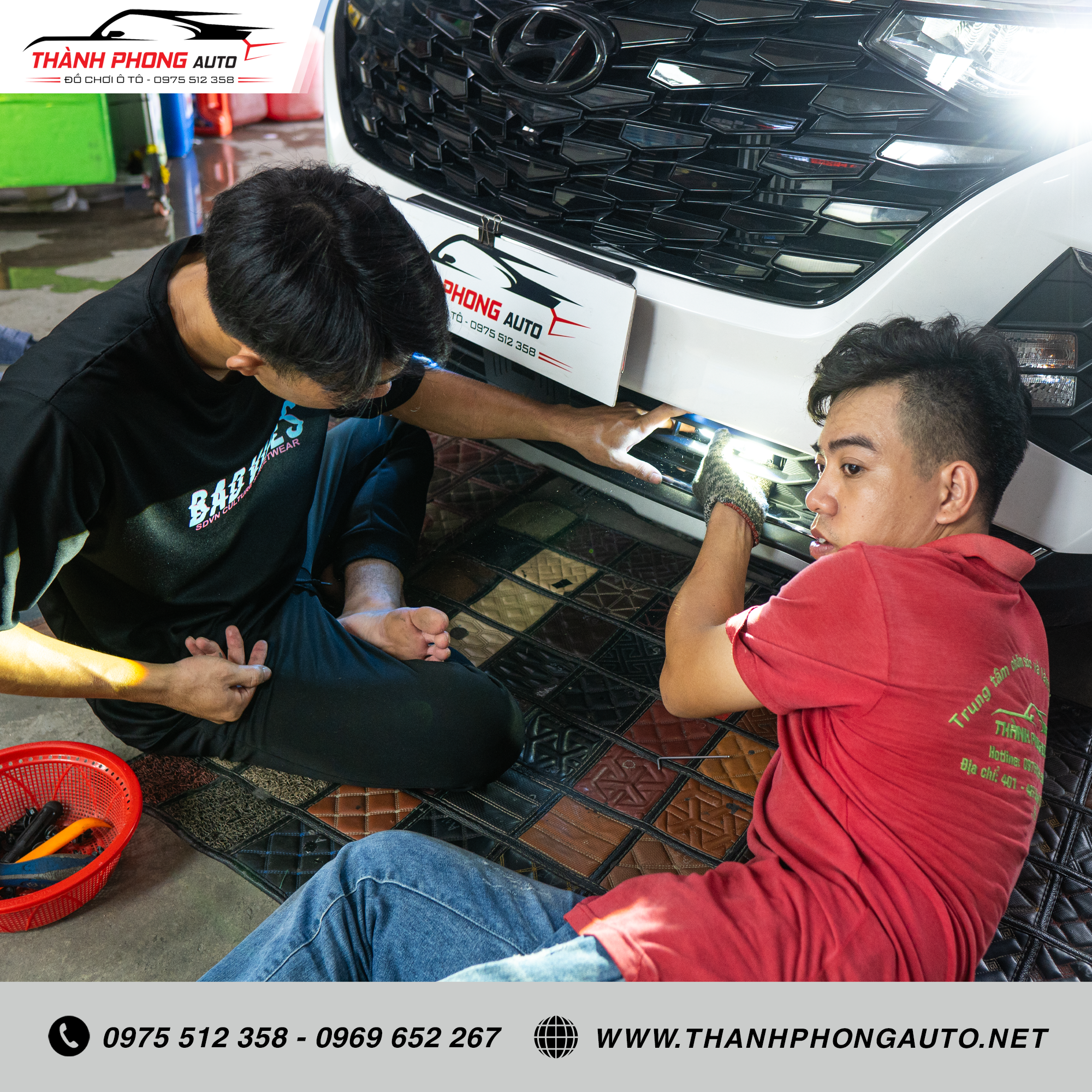  Lắp đèn trợ sáng Aozoom EX3 cho Hyundai Custin - Tăng sáng mạnh mẽ, lái xe an toàn hơn 