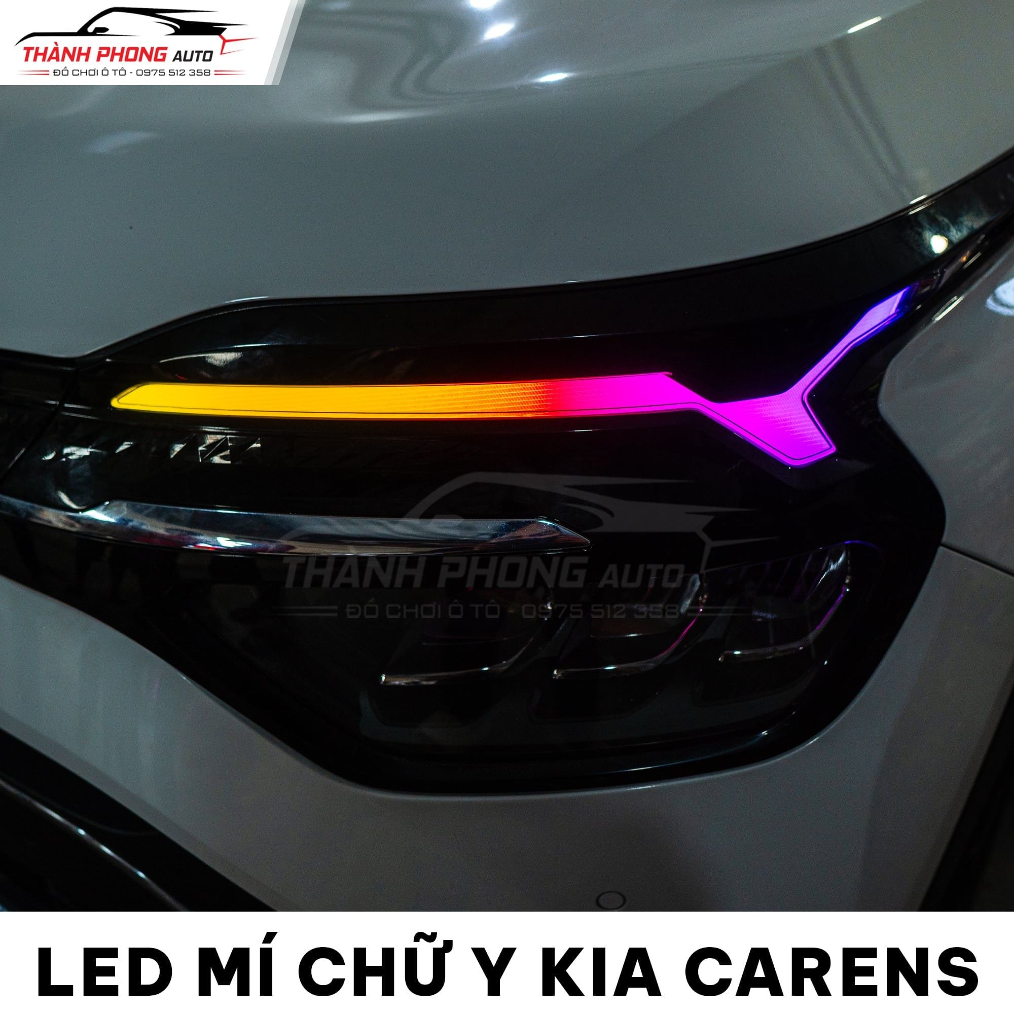  Led mí chữ Y cho xe Kia Carens 