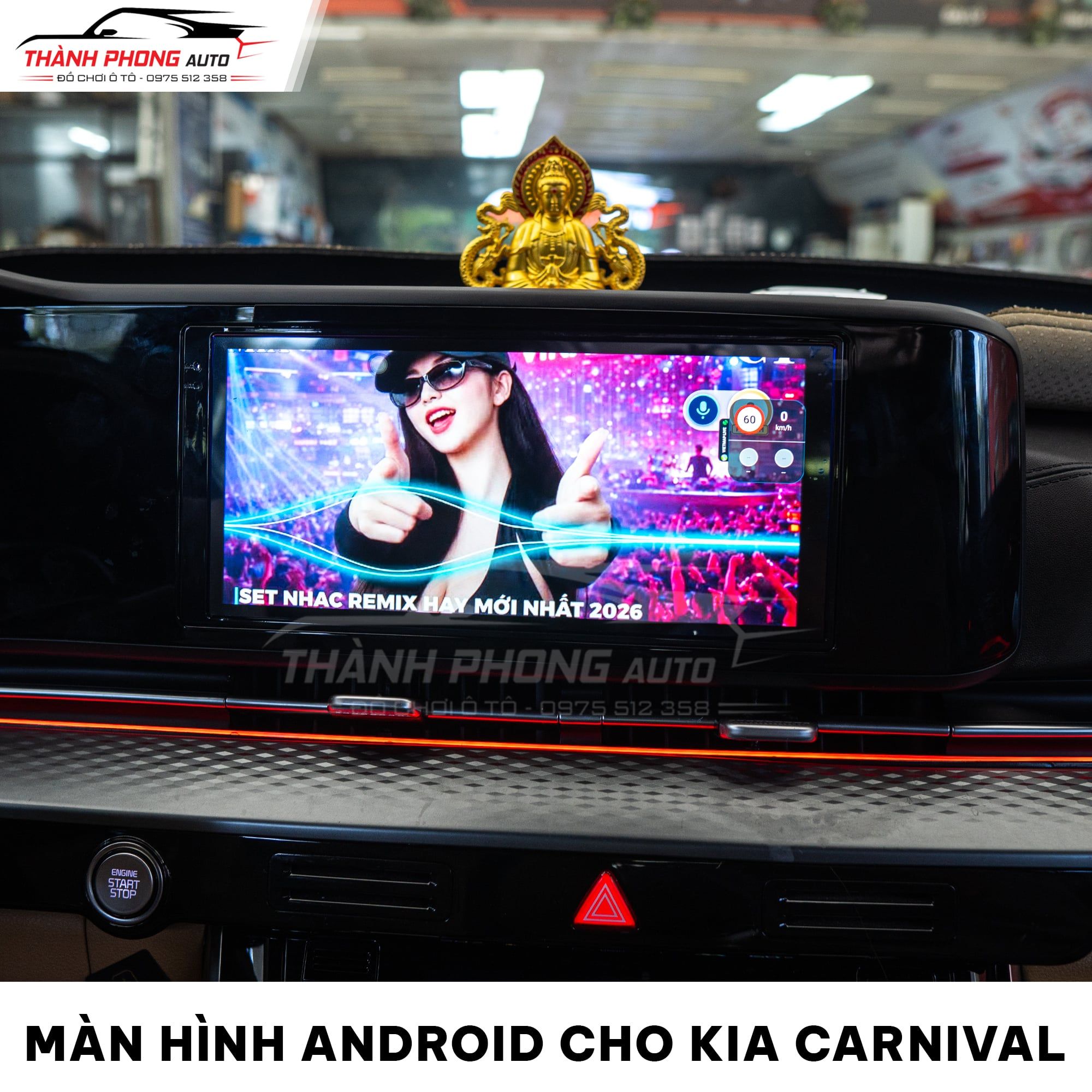 Kia Carnival Lắp Màn Hình Android Thông Minh 