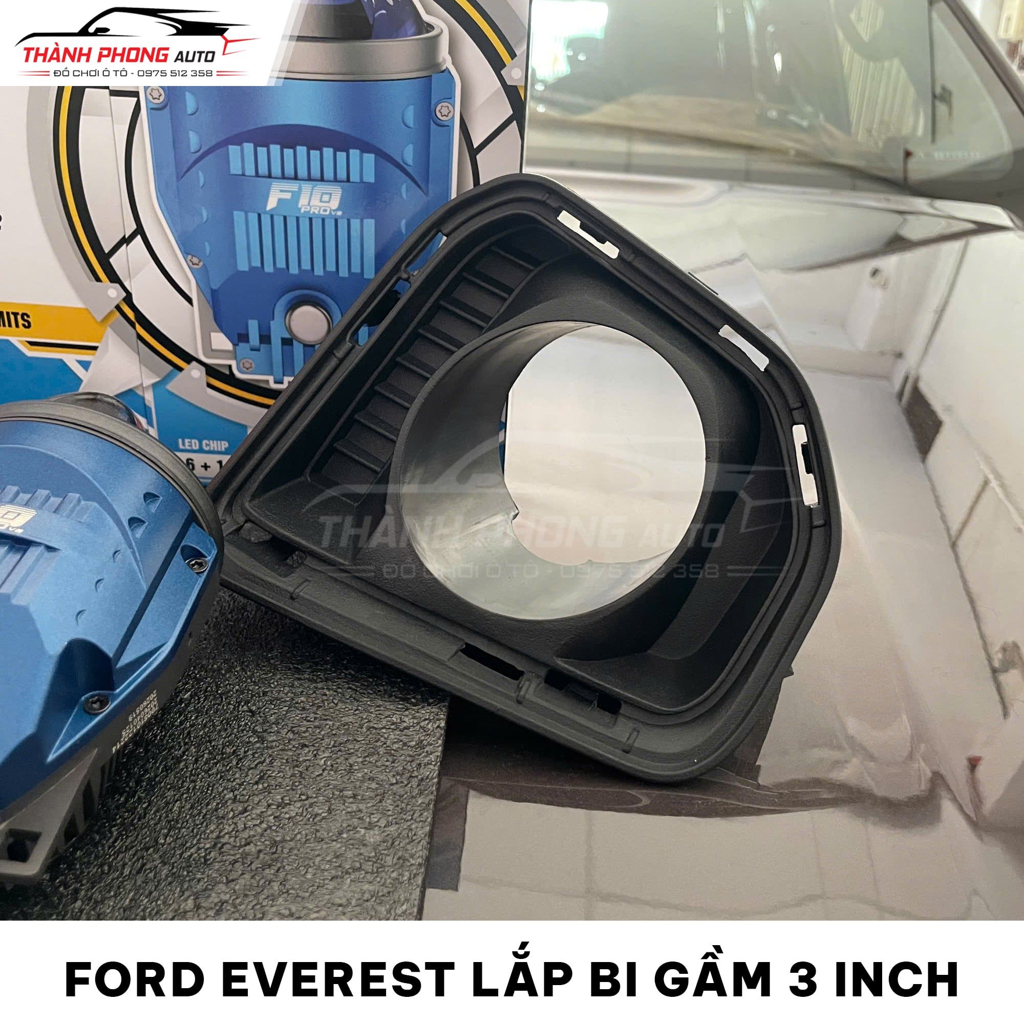  Ford Everest Lắp Bi Gầm Xlight F10 Pro V2 3 Inch 