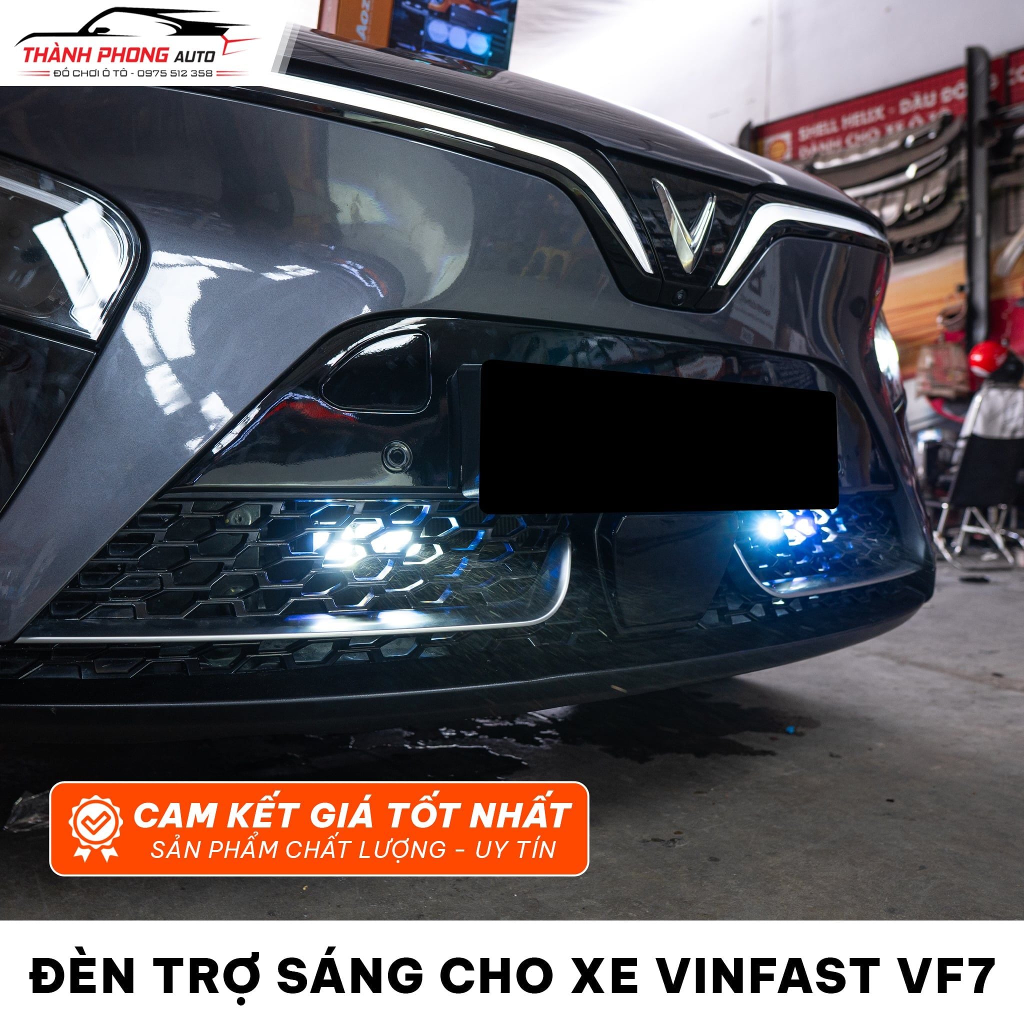  Nâng Cấp Đèn Trợ Sáng Cho VinFast VF7 - Sáng Mạnh, An Toàn, Giữ Zin 