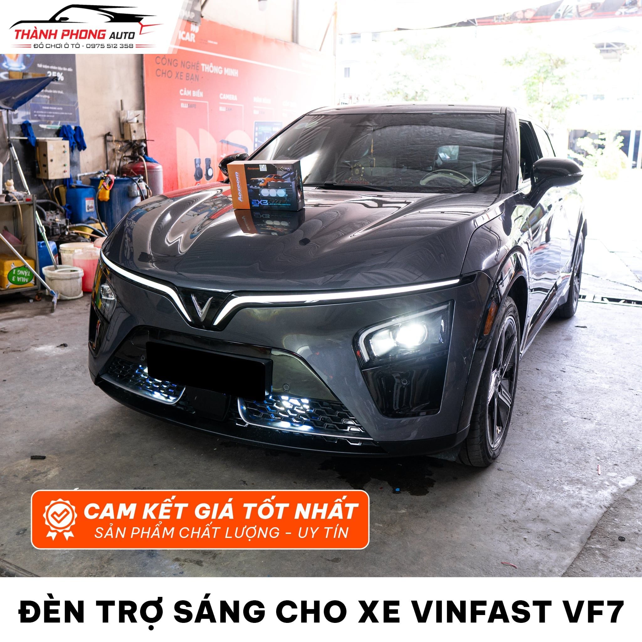  Nâng Cấp Đèn Trợ Sáng Cho VinFast VF7 - Sáng Mạnh, An Toàn, Giữ Zin 