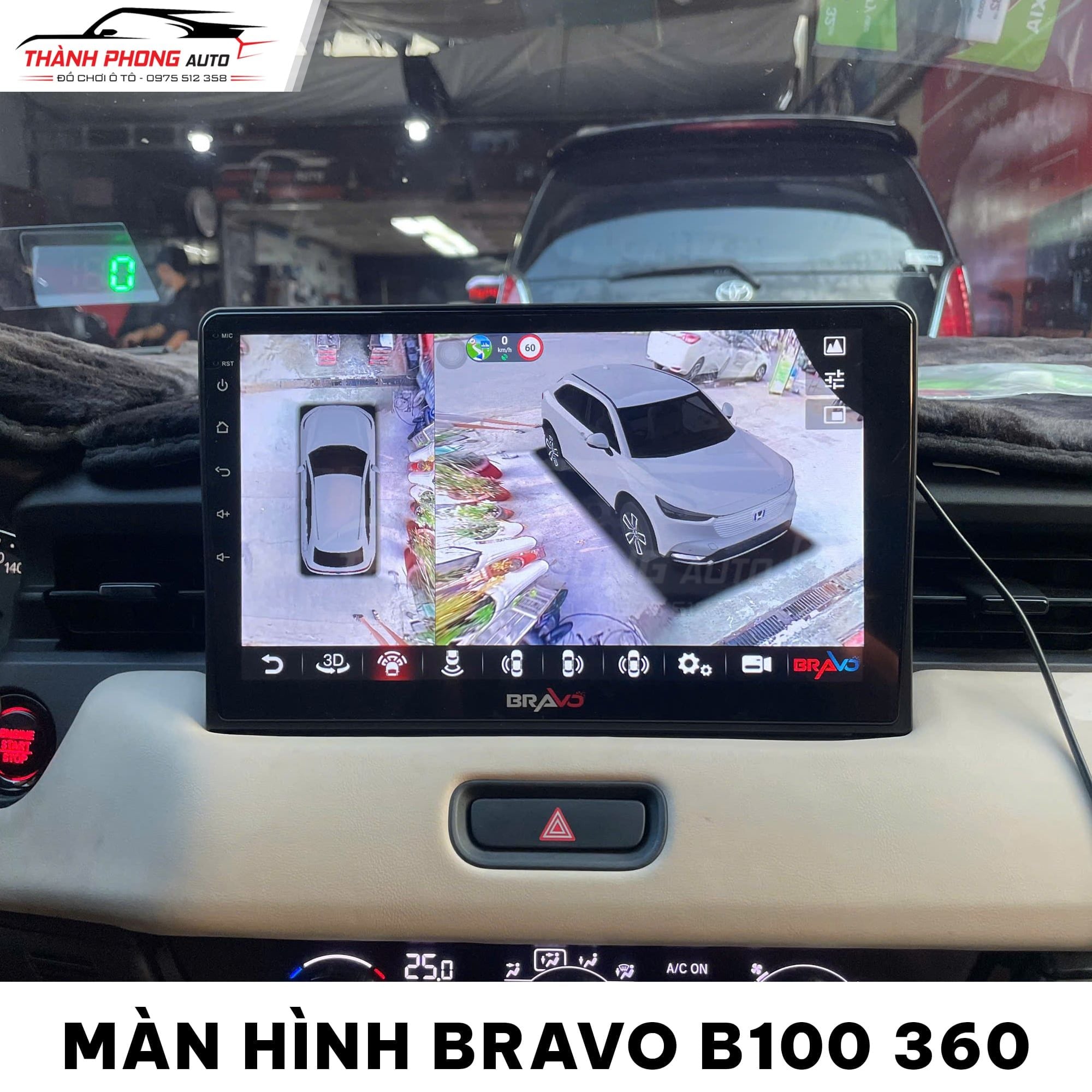  Màn Hình Android Bravo B100 Liền Camera 360 Độ 