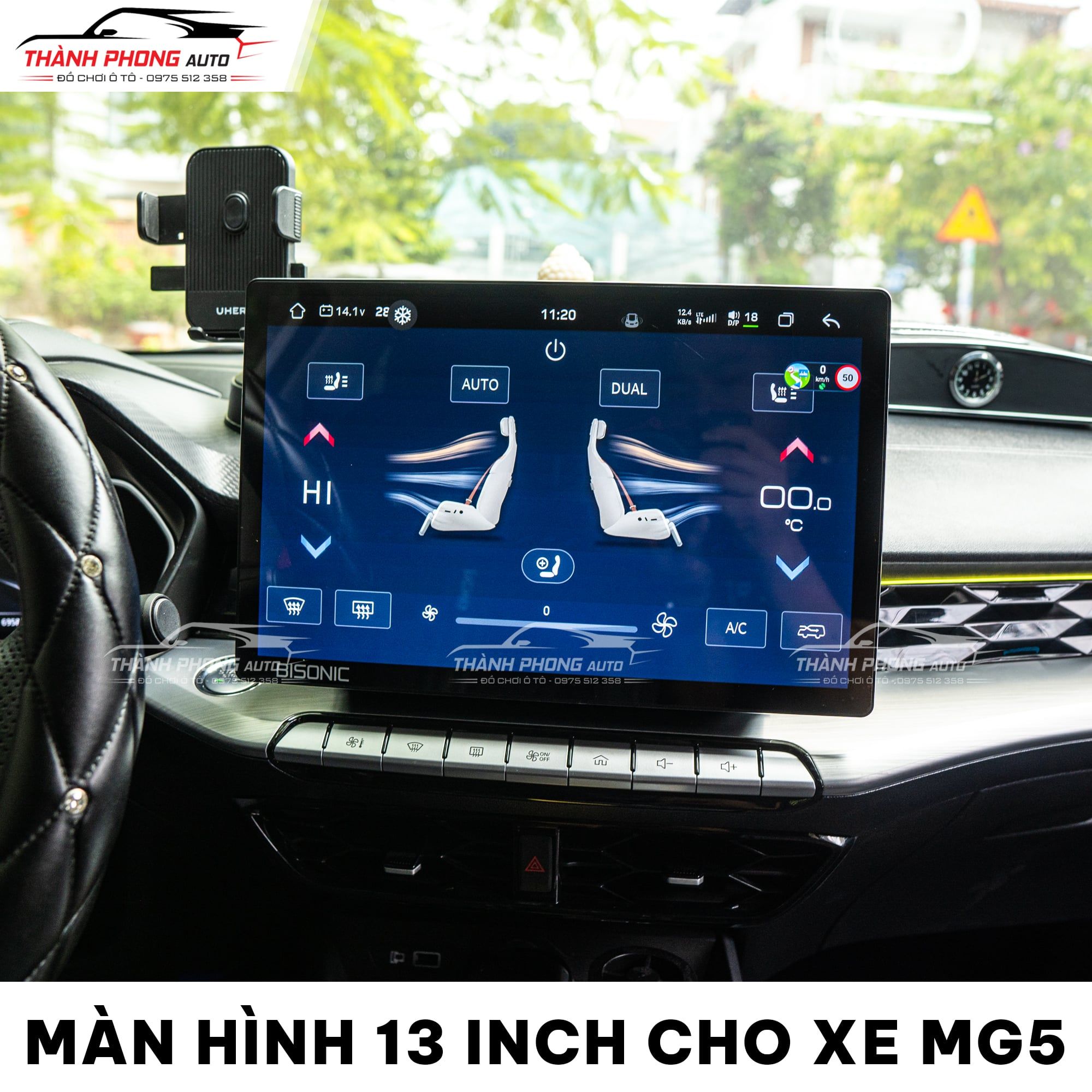  Lắp Màn Hình Android 13 Inch Cho MG5 Lux 