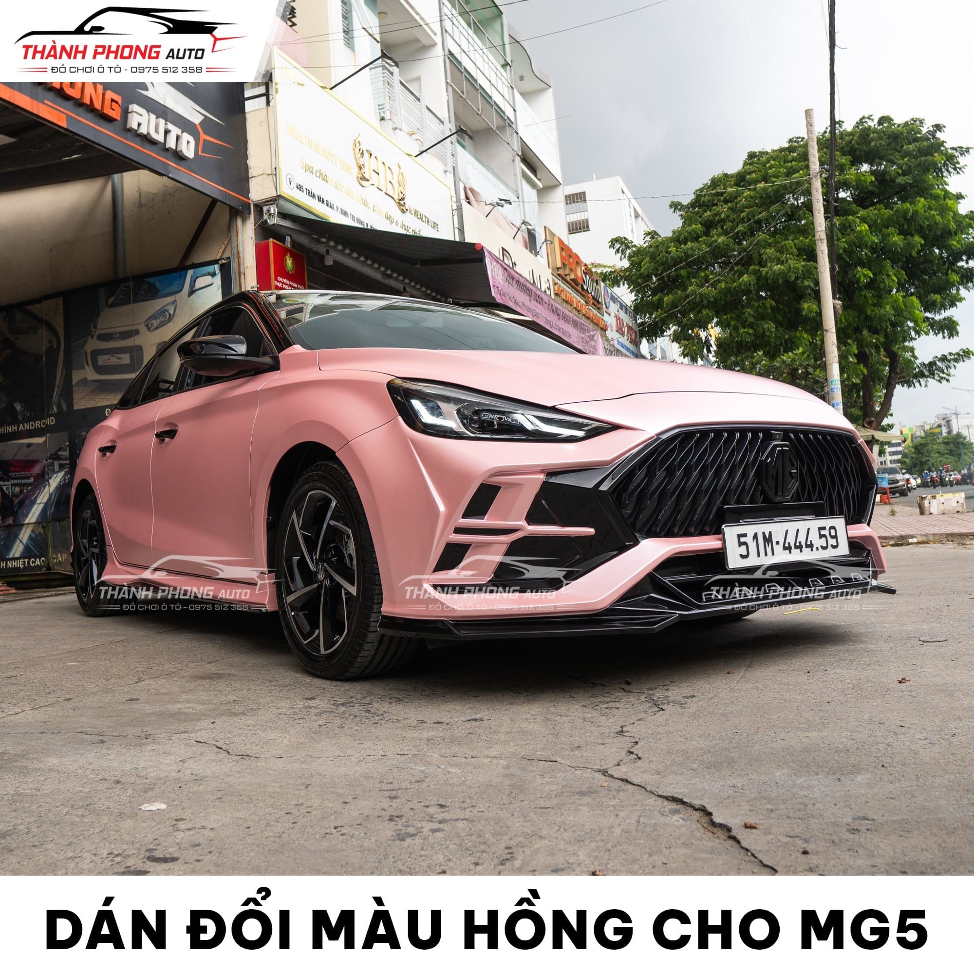  MG5 Dán Đổi Màu Hồng 