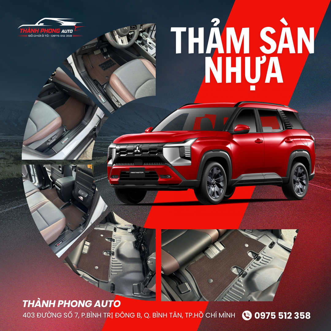  Thảm Sàn Nhựa TPE Cho Xe Mitsubishi Destinator 
