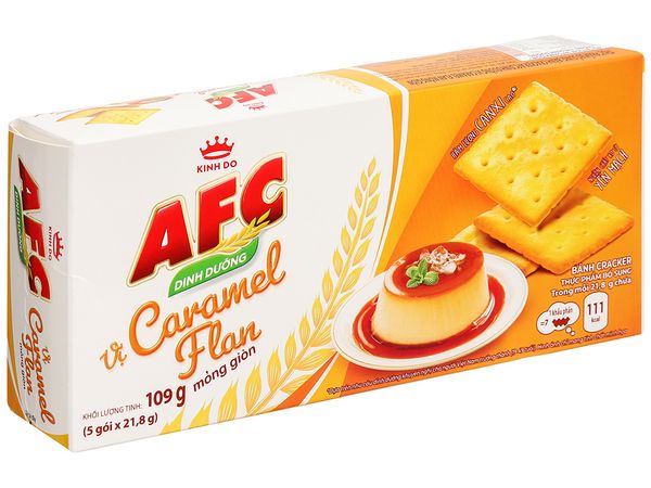 Bánh crac AFC dinh dưỡng flan caramel 109g