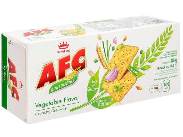 Bánh crac AFC dinh dưỡng rau cải 86g