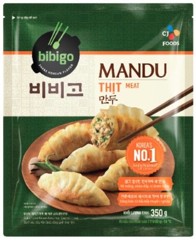 Bánh Mandu Bibigo CJ nhân thịt 350g