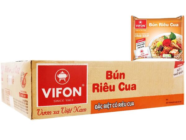 Bún riêu cua Vifon 30x80g - THÙNG