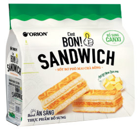 Bánh C'est Bon sandwich phô mai chà bông 147g