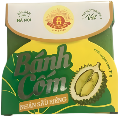 Bánh cốm đậu xanh sầu riêng 75g