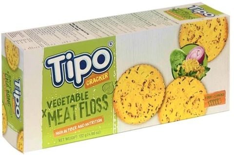 Bánh cracker rau củ chà bông Tipo 132g