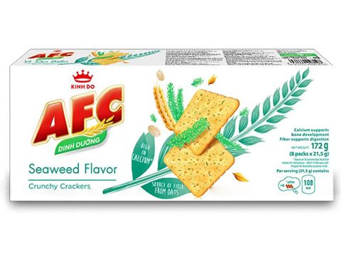 Bánh cracker vị tảo biển AFC Dinh dưỡng hộp 172g