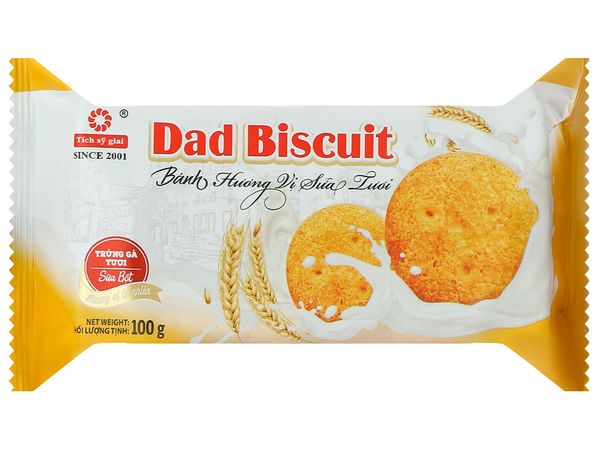 Bánh Dad Biscuit sữa 100g