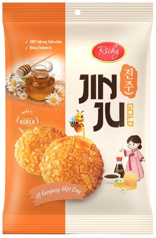 Bánh gạo Richy Jinju mật ong 100g