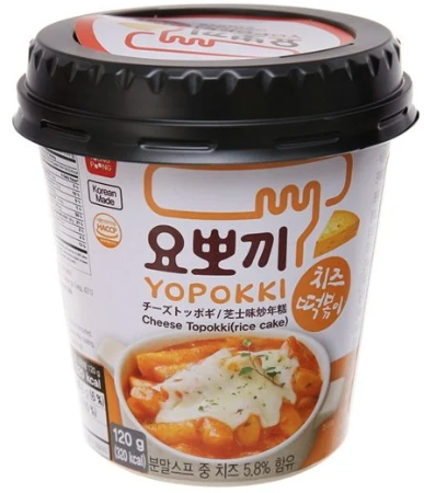 Bánh gạo topokki phô mai ly 120g