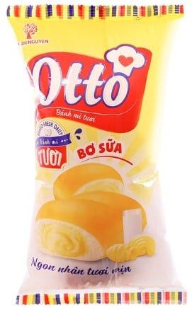 Bánh mì Otto kem Bơ Sữa gói 90g