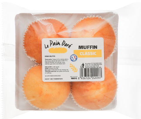 Bánh muffin truyền thống 4x160g