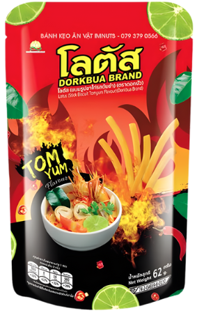 Bánh que Dorkbua tomyum 62g