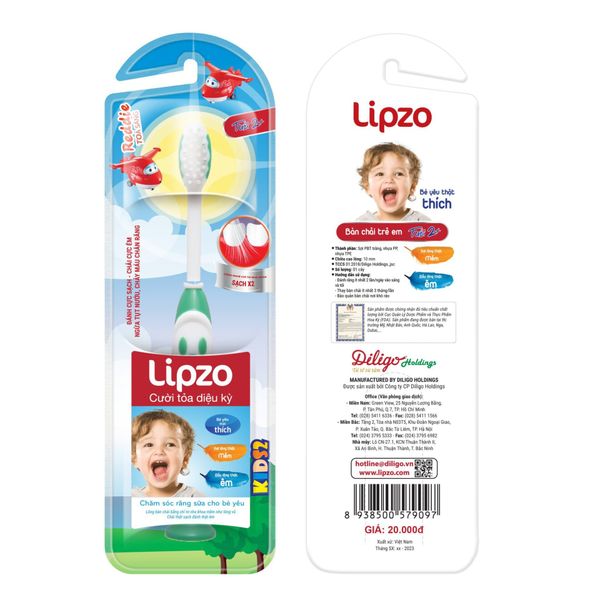 Bàn chải đánh răng Lipzo kids S2 DLG