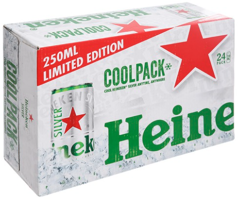 Bia Heineken silver lon 24x250ml