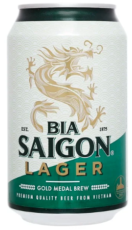 Bia SG Lager lon 330ml