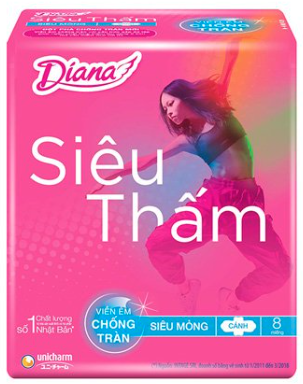 BVS Diana không mùi siêu thấm 8 miếng