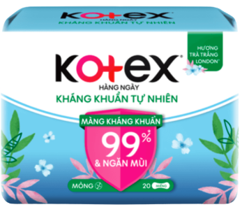 BVS Kotex hàng ngày tự nhiên 20 miếng