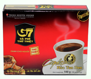 Cafe hòa tan đen G7 hộp 50x2g