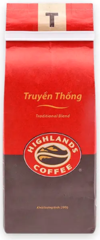 Cafe rang xay Highlands truyền thống 200g