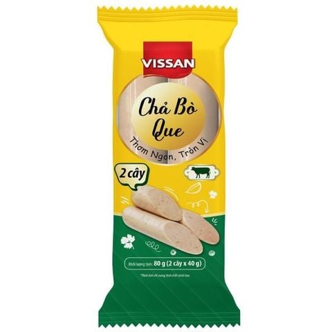 Chả bò que Vissan gói 80g