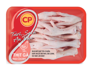 Chân gà tươi C.P khay 500g (10-12 cái)
