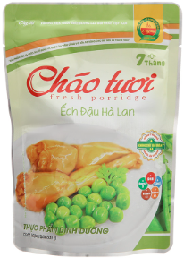 Cháo tươi ếch đậu hà lan 240g