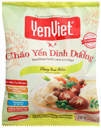 Cháo yến Yến Việt chay rau nấm 50g