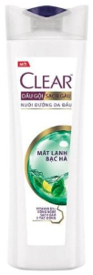 Dầu gội Clear mát lạnh bạc hà sảng khoái 340g