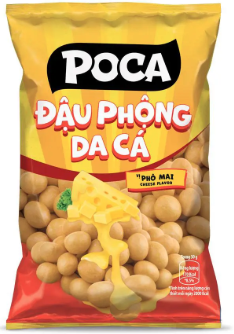 Đậu phộng da cá phô mai Poca 28g