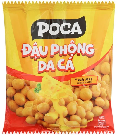 Đậu phộng da cá phô mai Poca 75g
