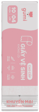 Giấy vệ sinh Gumi 10 cuộn không lõi